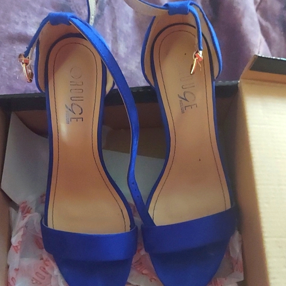 Two-Piece block heel sandals